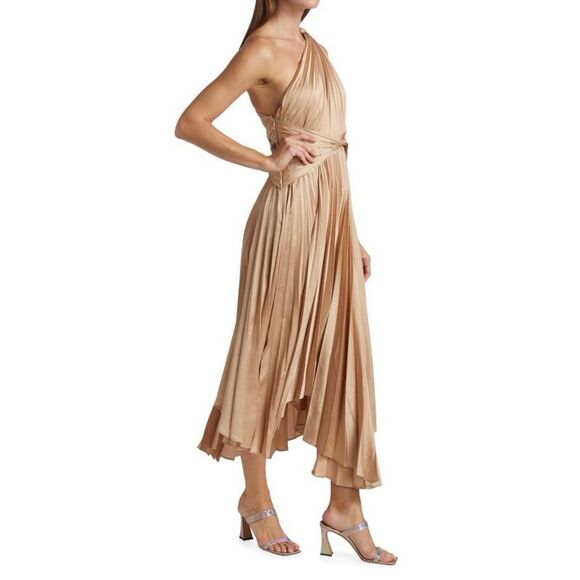 NWT ACLER Kalora Satin Dress Size US8 $450 - Picture 2 of 11